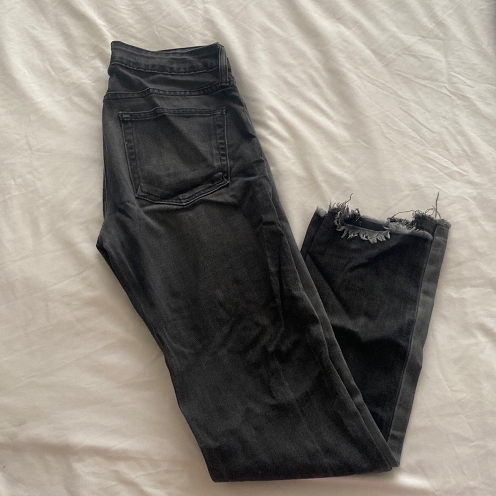 Cute multi colored charcoal jeans